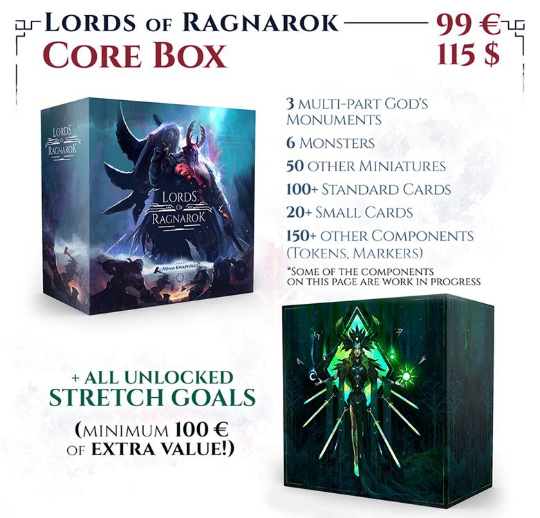 Lords Of Ragnarokコアボックスとストレッチゴール